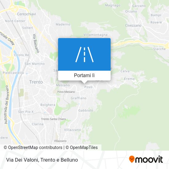 Mappa Via Dei Valoni