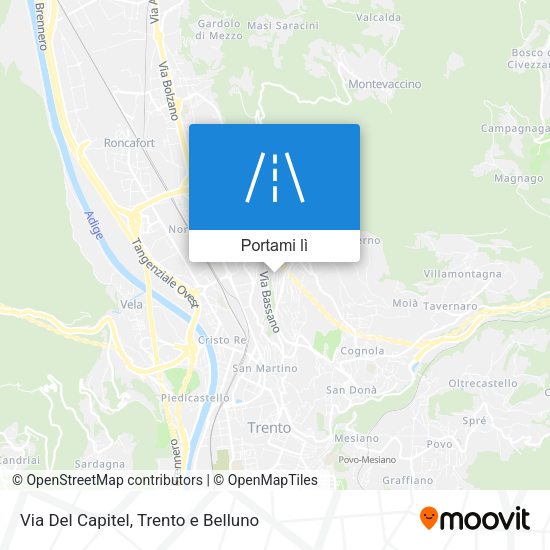 Mappa Via Del Capitel
