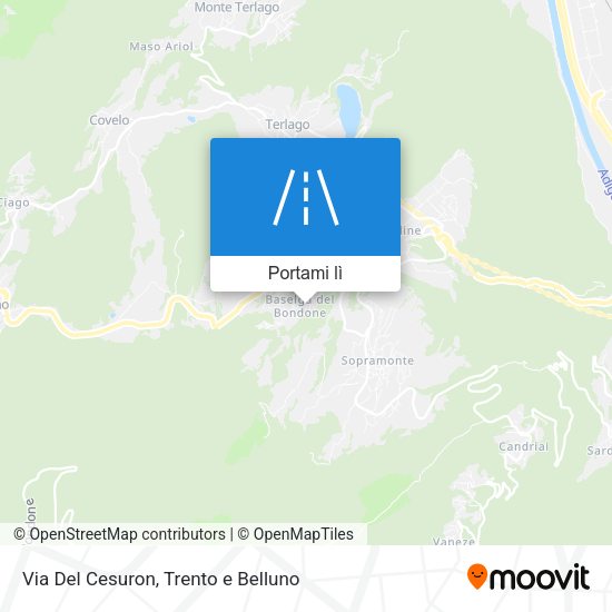 Mappa Via Del Cesuron