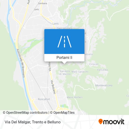 Mappa Via Del Malgar
