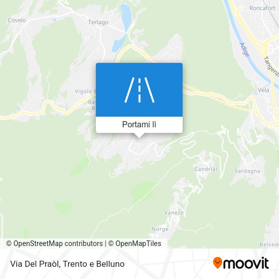 Mappa Via Del Praòl