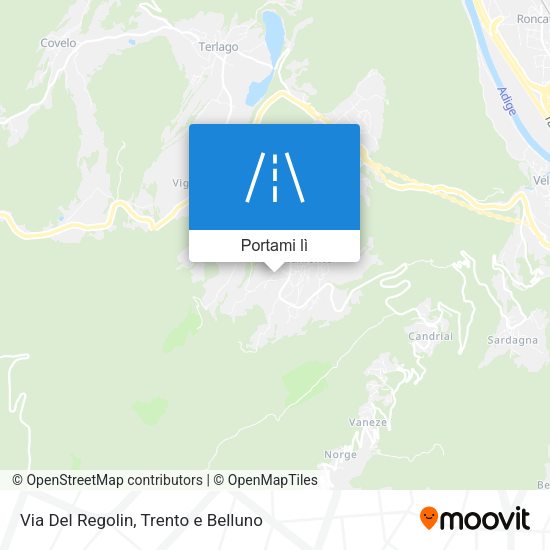 Mappa Via Del Regolin