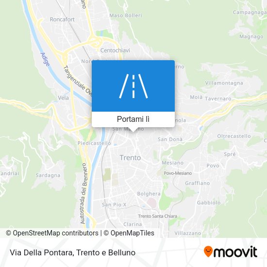 Mappa Via Della Pontara