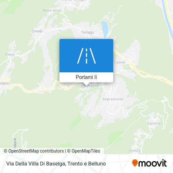 Mappa Via Della Villa Di Baselga