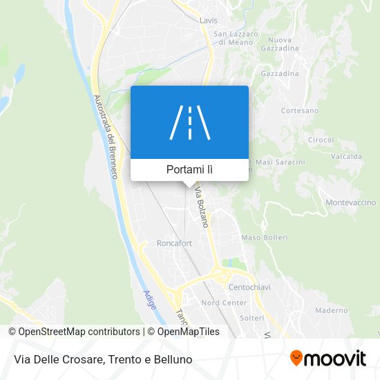 Mappa Via Delle Crosare