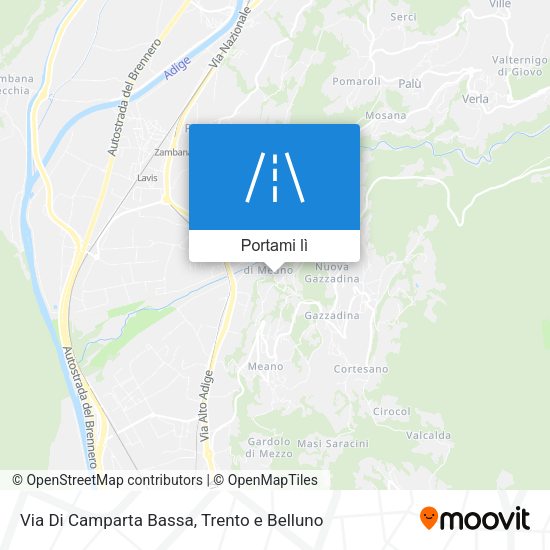 Mappa Via Di Camparta Bassa