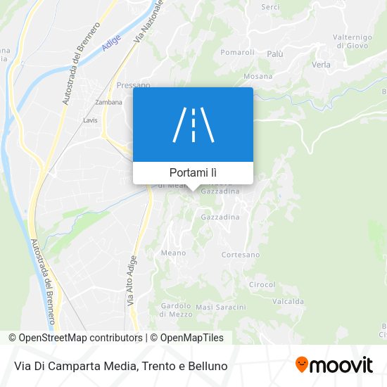 Mappa Via Di Camparta Media