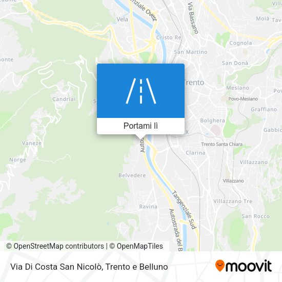 Mappa Via Di Costa San Nicolò