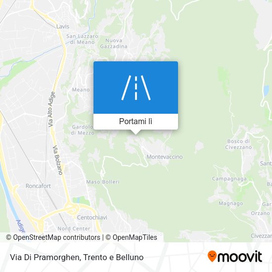 Mappa Via Di Pramorghen