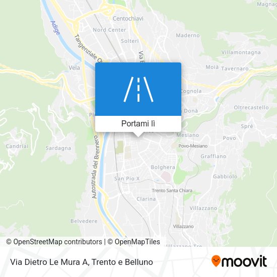 Mappa Via Dietro Le Mura A