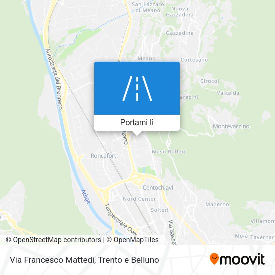 Mappa Via Francesco Mattedi