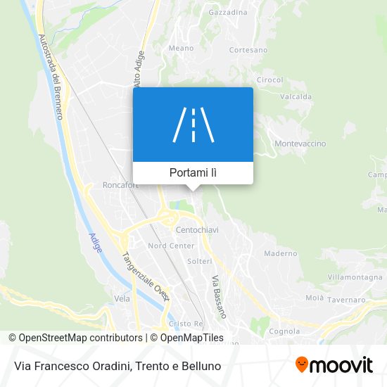 Mappa Via Francesco Oradini