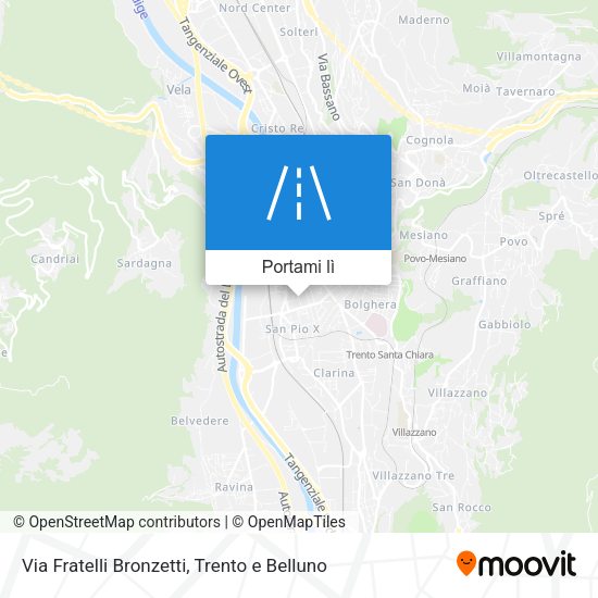 Mappa Via Fratelli Bronzetti