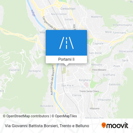 Mappa Via Giovanni Battista Borsieri