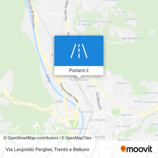 Mappa Via Leopoldo Pergher