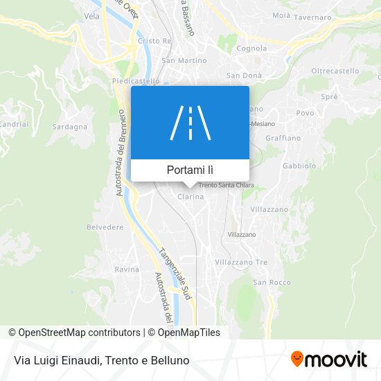 Mappa Via Luigi Einaudi