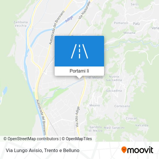 Mappa Via Lungo Avisio
