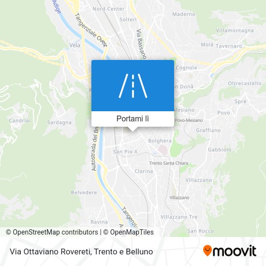 Mappa Via Ottaviano Rovereti