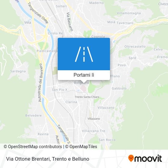 Mappa Via Ottone Brentari