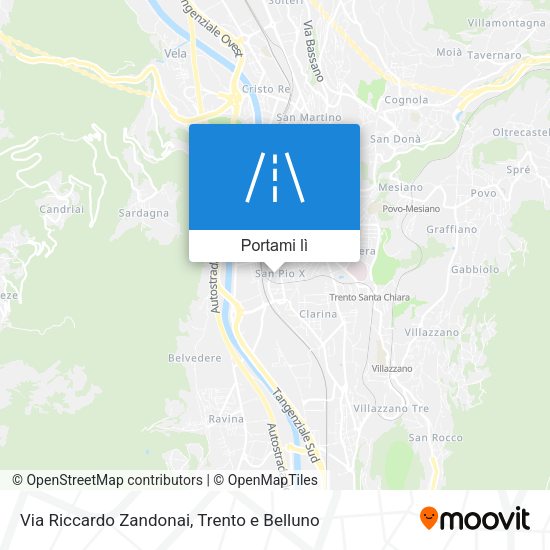 Mappa Via Riccardo Zandonai