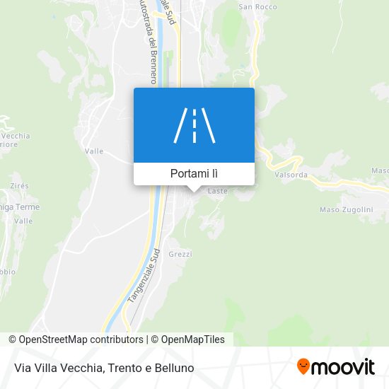 Mappa Via Villa Vecchia