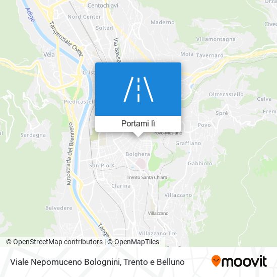 Mappa Viale Nepomuceno Bolognini