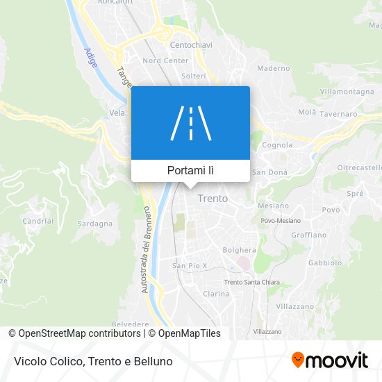 Mappa Vicolo Colico