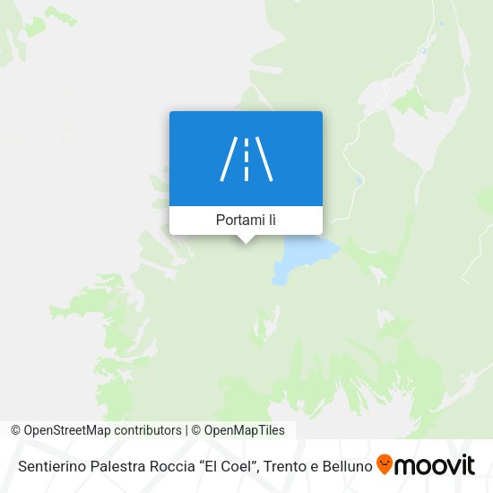 Mappa Sentierino Palestra Roccia “El Coel”