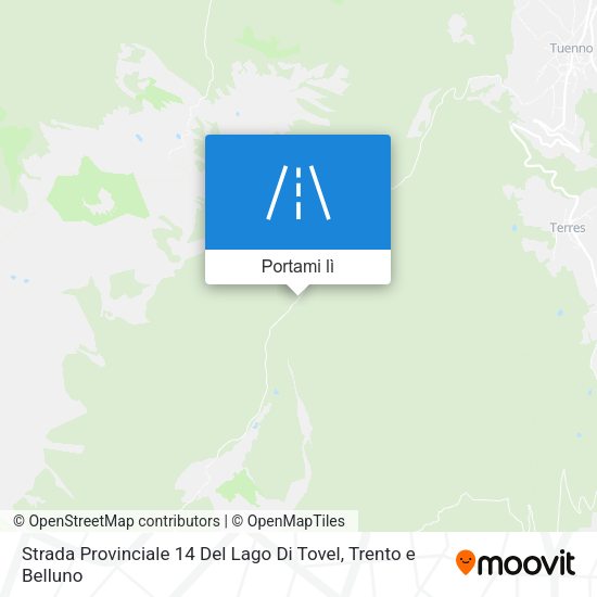 Mappa Strada Provinciale 14 Del Lago Di Tovel
