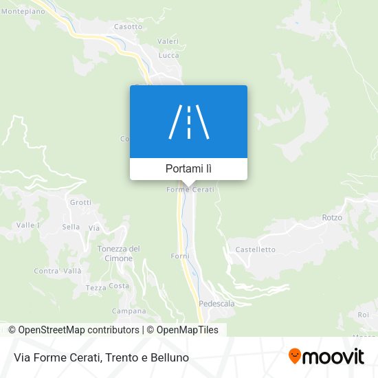 Mappa Via Forme Cerati