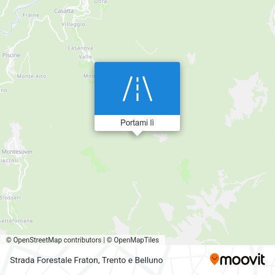 Mappa Strada Forestale Fraton