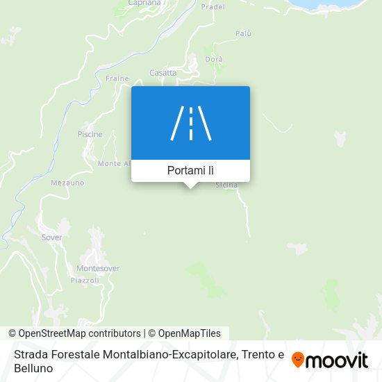 Mappa Strada Forestale Montalbiano-Excapitolare