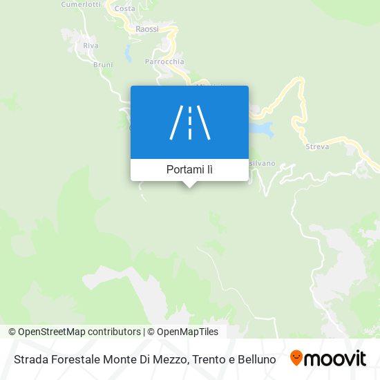 Mappa Strada Forestale Monte Di Mezzo