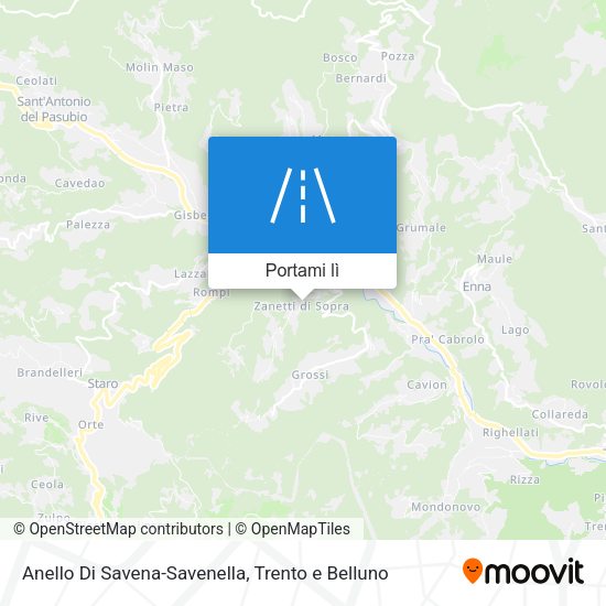 Mappa Anello Di Savena-Savenella