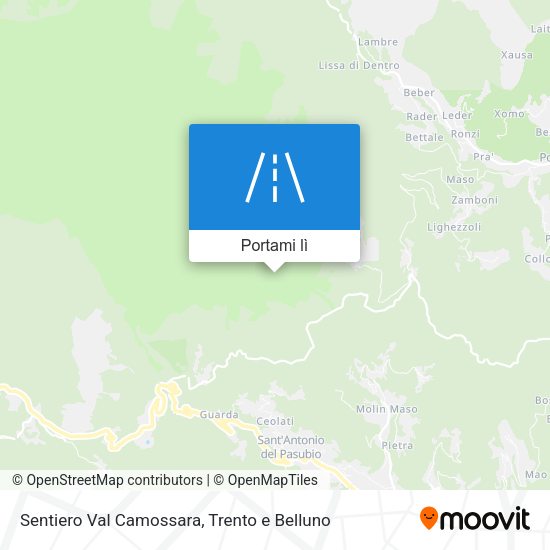 Mappa Sentiero Val Camossara