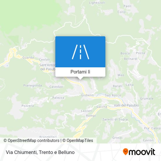 Mappa Via Chiumenti