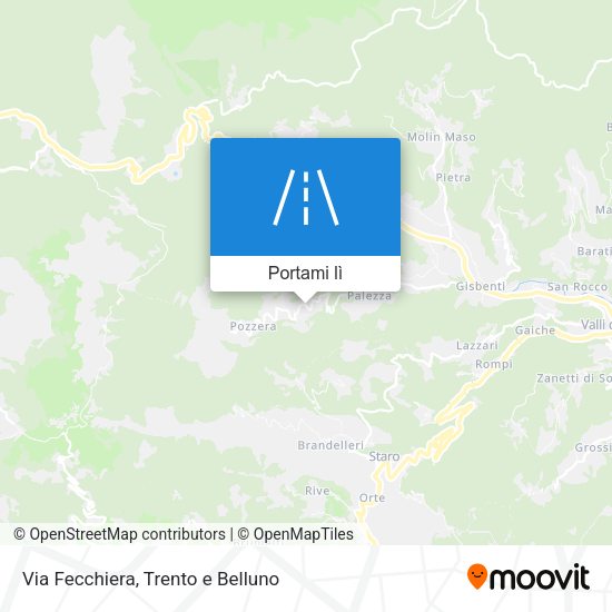 Mappa Via Fecchiera