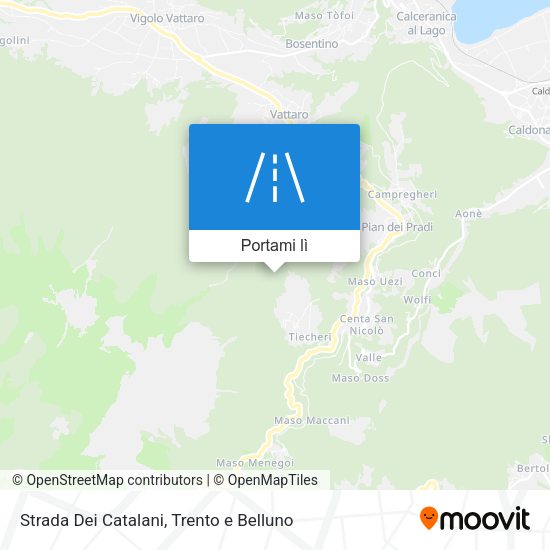 Mappa Strada Dei Catalani