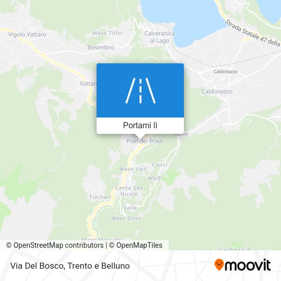 Mappa Via Del Bosco