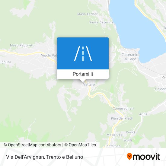 Mappa Via Dell'Arvignan