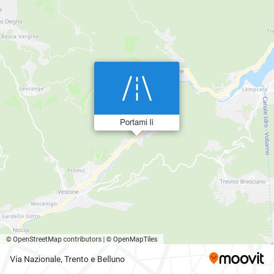 Mappa Via Nazionale