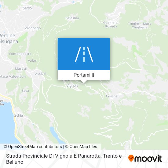 Mappa Strada Provinciale Di Vignola E Panarotta
