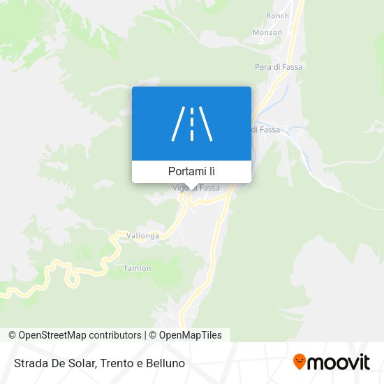 Mappa Strada De Solar