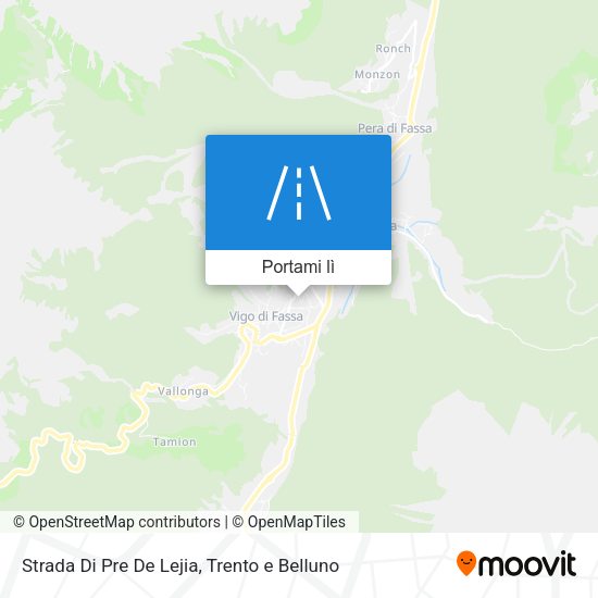 Mappa Strada Di Pre De Lejia