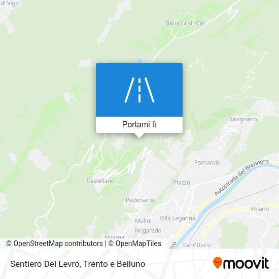 Mappa Sentiero Del Levro