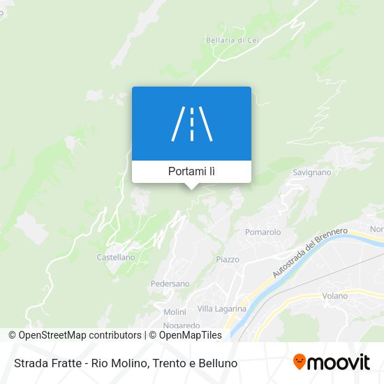 Mappa Strada Fratte - Rio Molino
