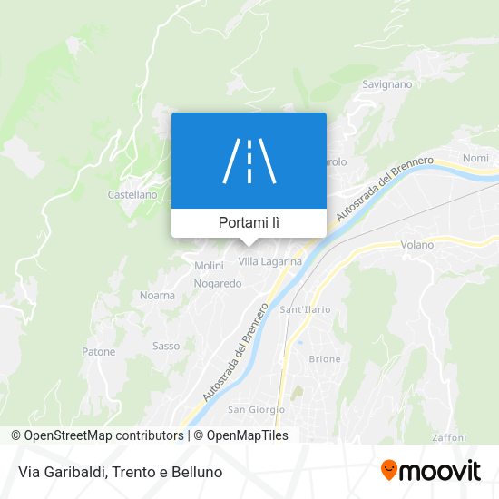 Mappa Via Garibaldi