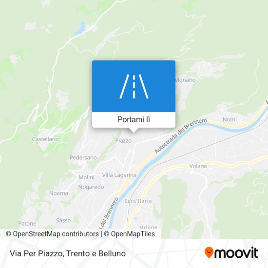 Mappa Via Per Piazzo