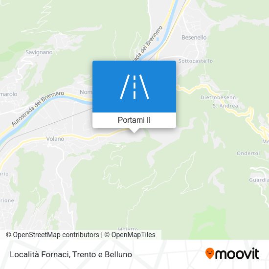 Mappa Località Fornaci