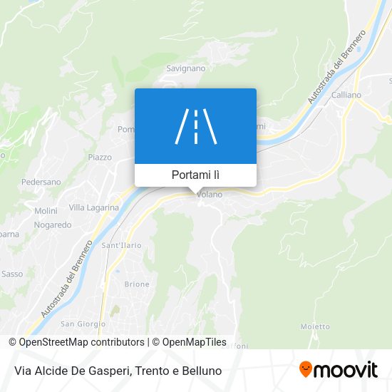 Mappa Via Alcide De Gasperi